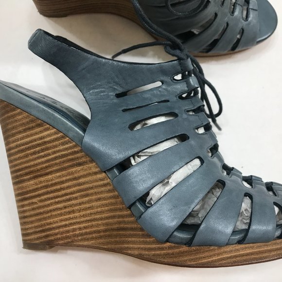 Cole Haan Leather OT Sling HIGH Wedge Sandal - Picture 3 of 7